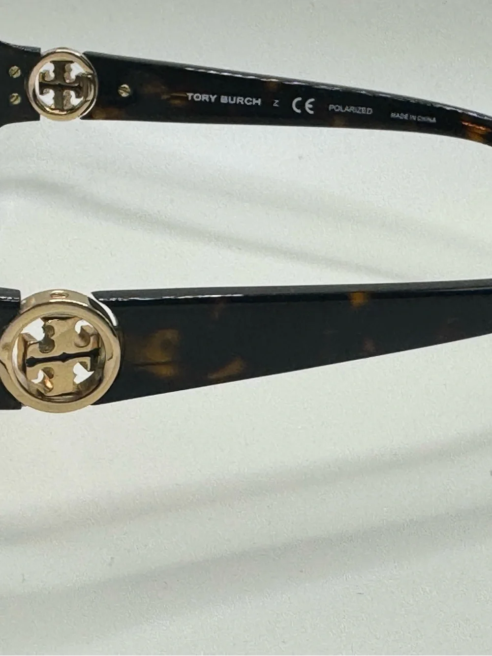 Tory Burch Polarized Oversized Square Tortoise Sunglasses